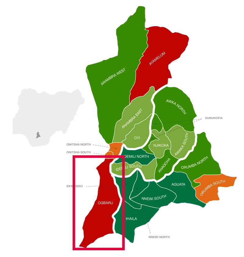 Ogbaru, anambra map